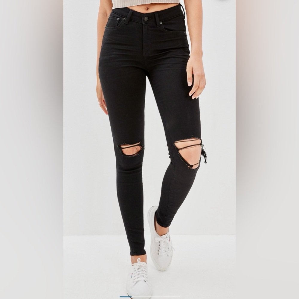 Women’s American Eagle Curvy Highest Rise Jeggings size 10 Long
